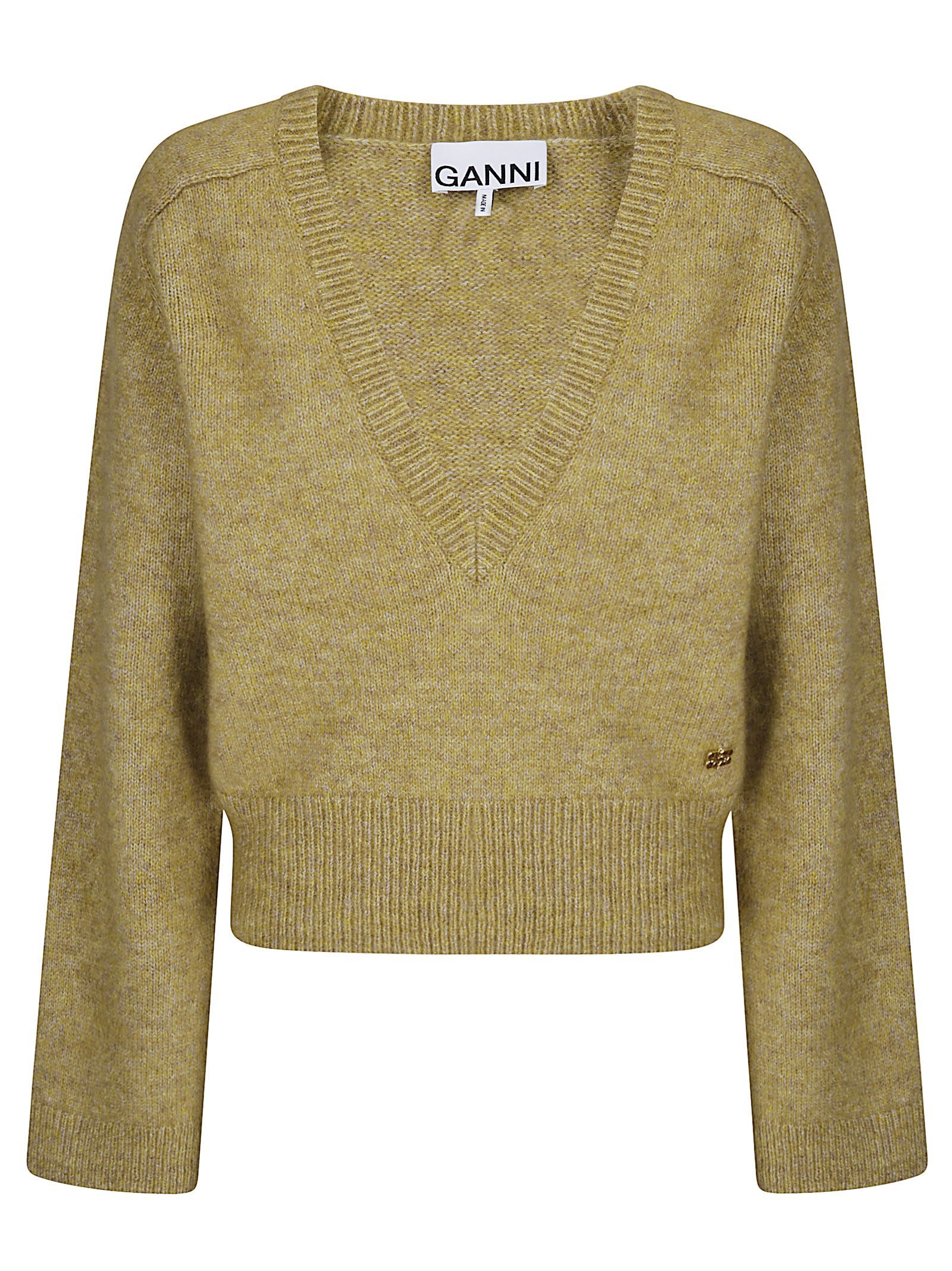 Maglione Melange Mohair Deep V-neck Melange Mohair Deep V-neck