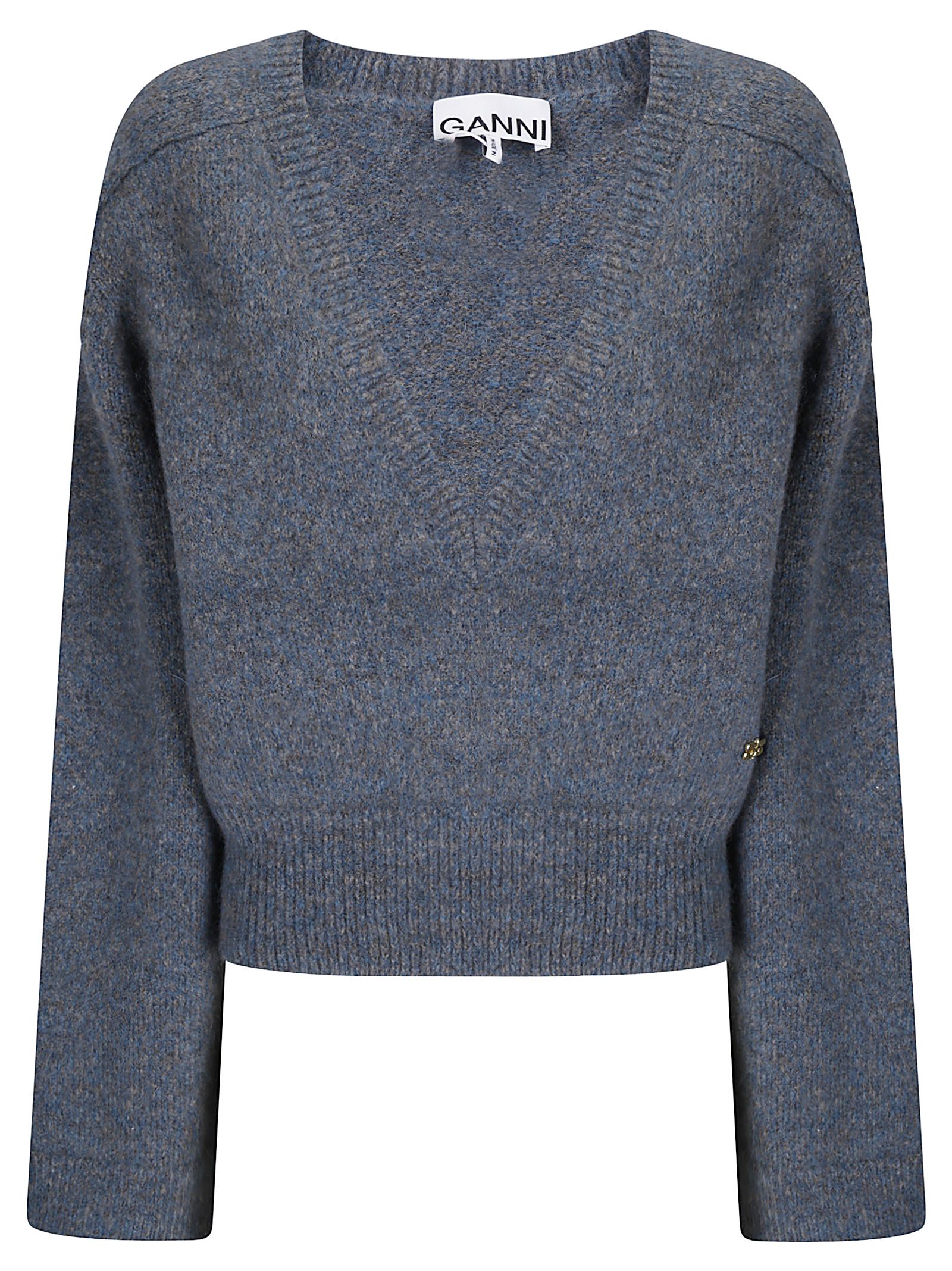Maglione Melange Mohair Deep V-neck Melange Mohair Deep V-neck