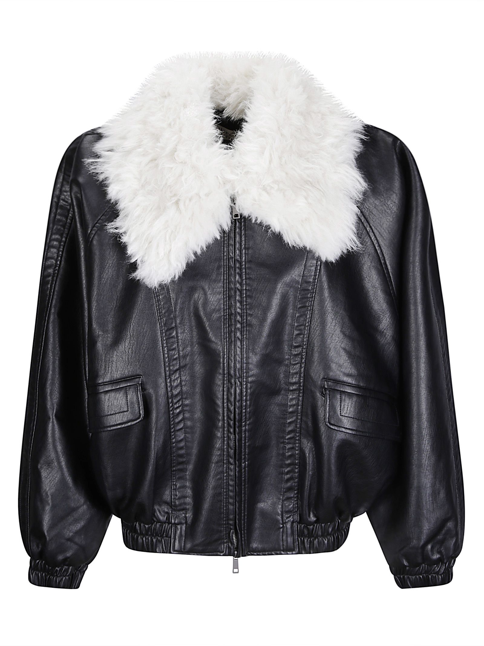 Giacca Rioni Faux-Fur Collar Bomber Rioni Faux-Fur Collar Bomber Jacket Black