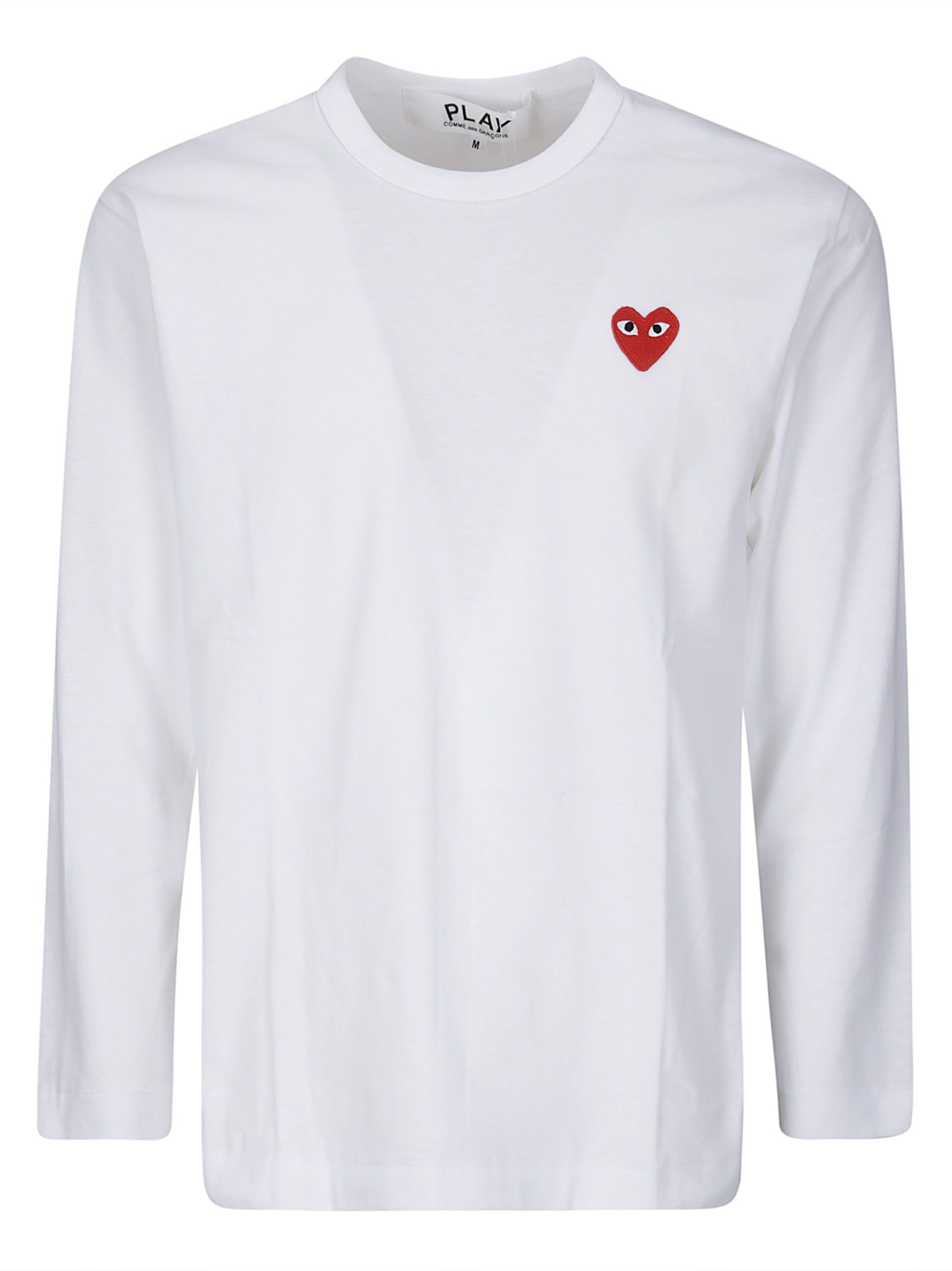 T-Shirt mit rotem Emblem und rotem Herz
