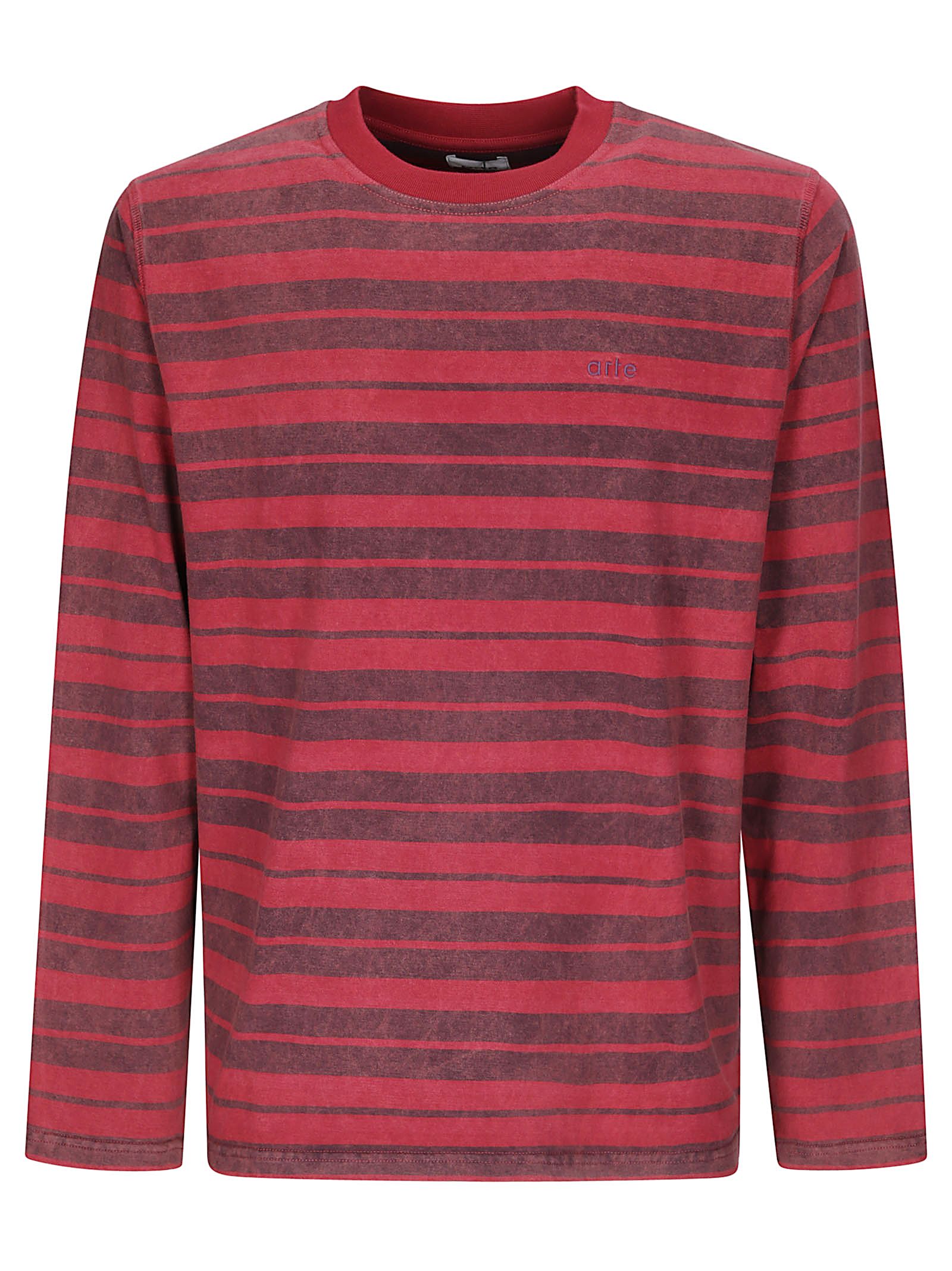 Chemise à manches longues rayée dégradée
