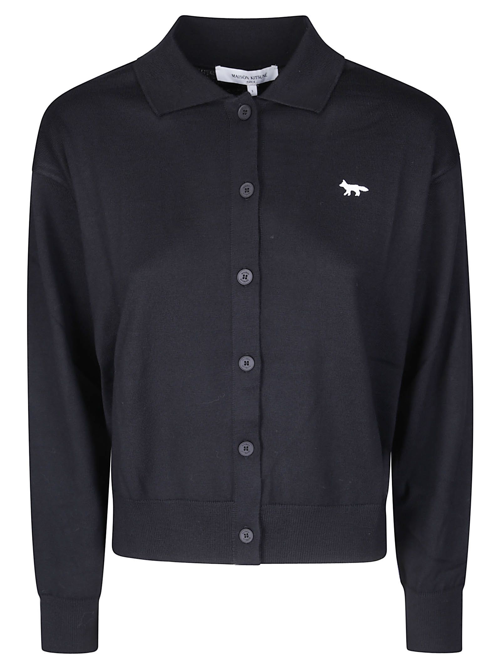 Profile Fox Merino Relaxed Polo Cardigan