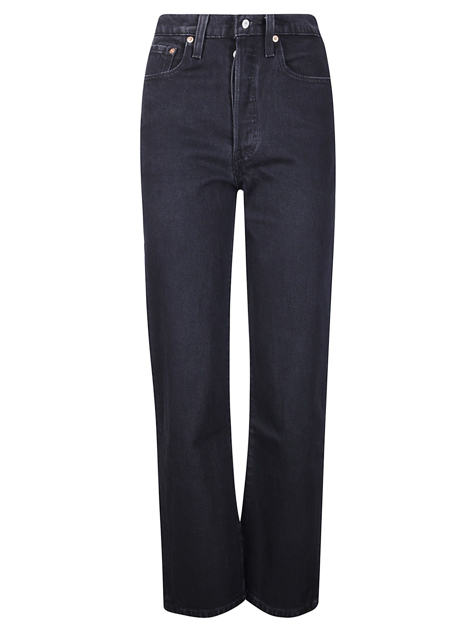 Jeans mit durchgehendem Rippenbereich