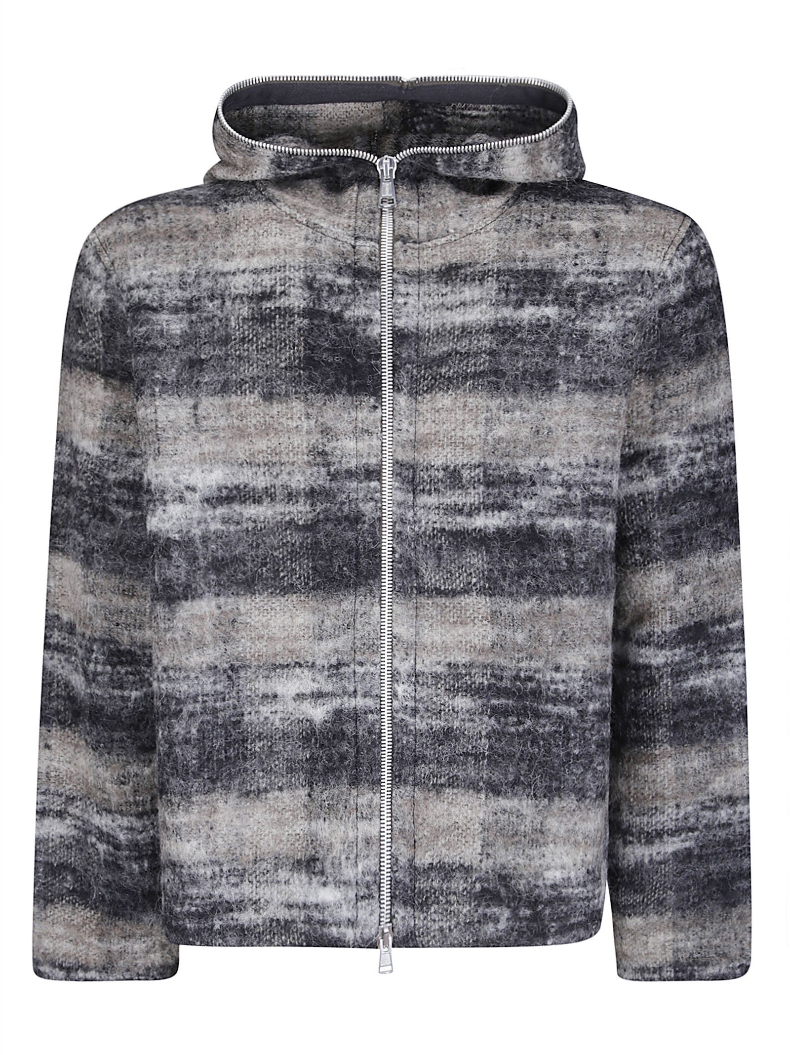 Full Zip Hood Grey Full Zip Hood