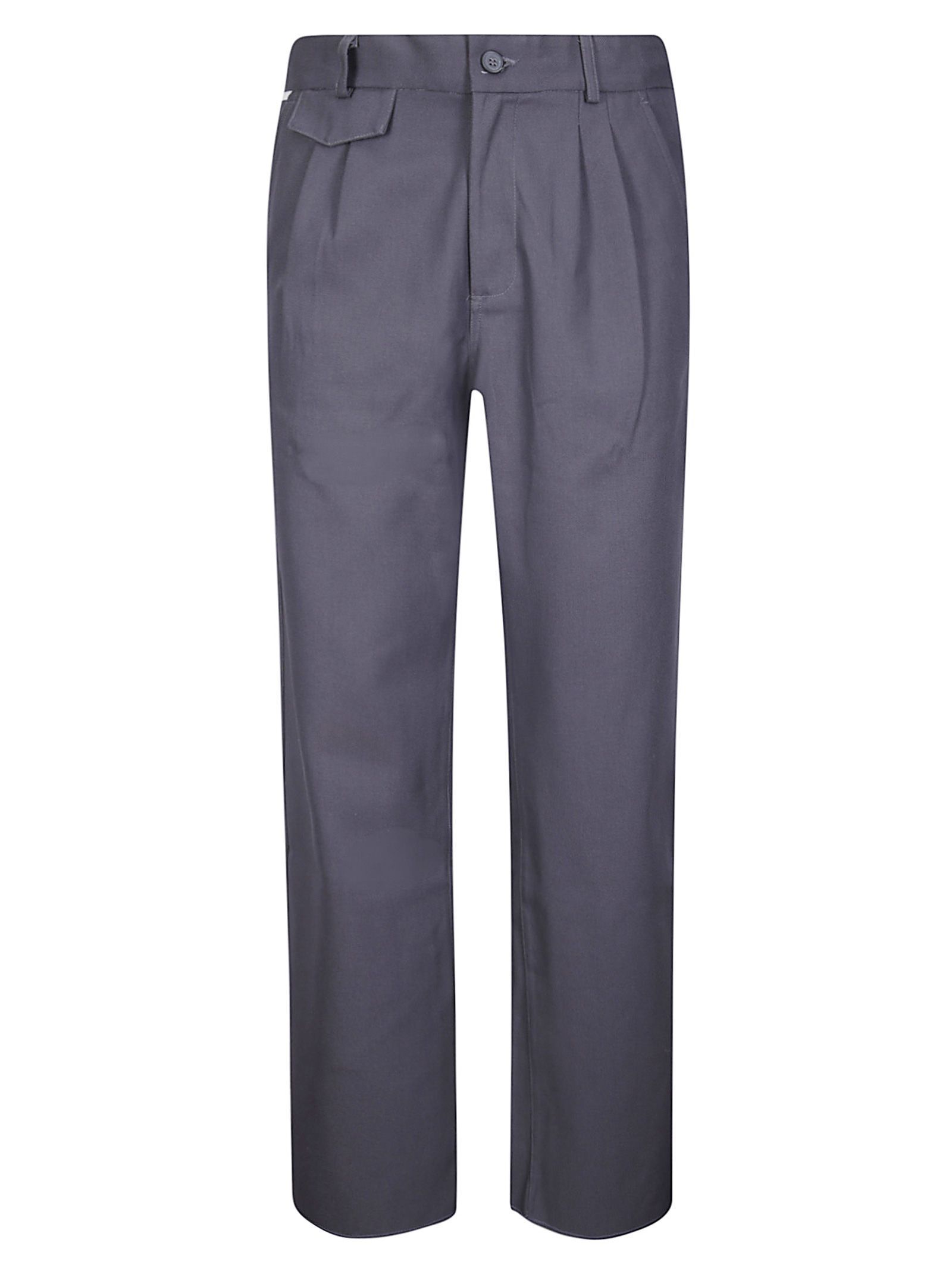 Trousers Dark Grey 10005 Replicated Pleated Pants