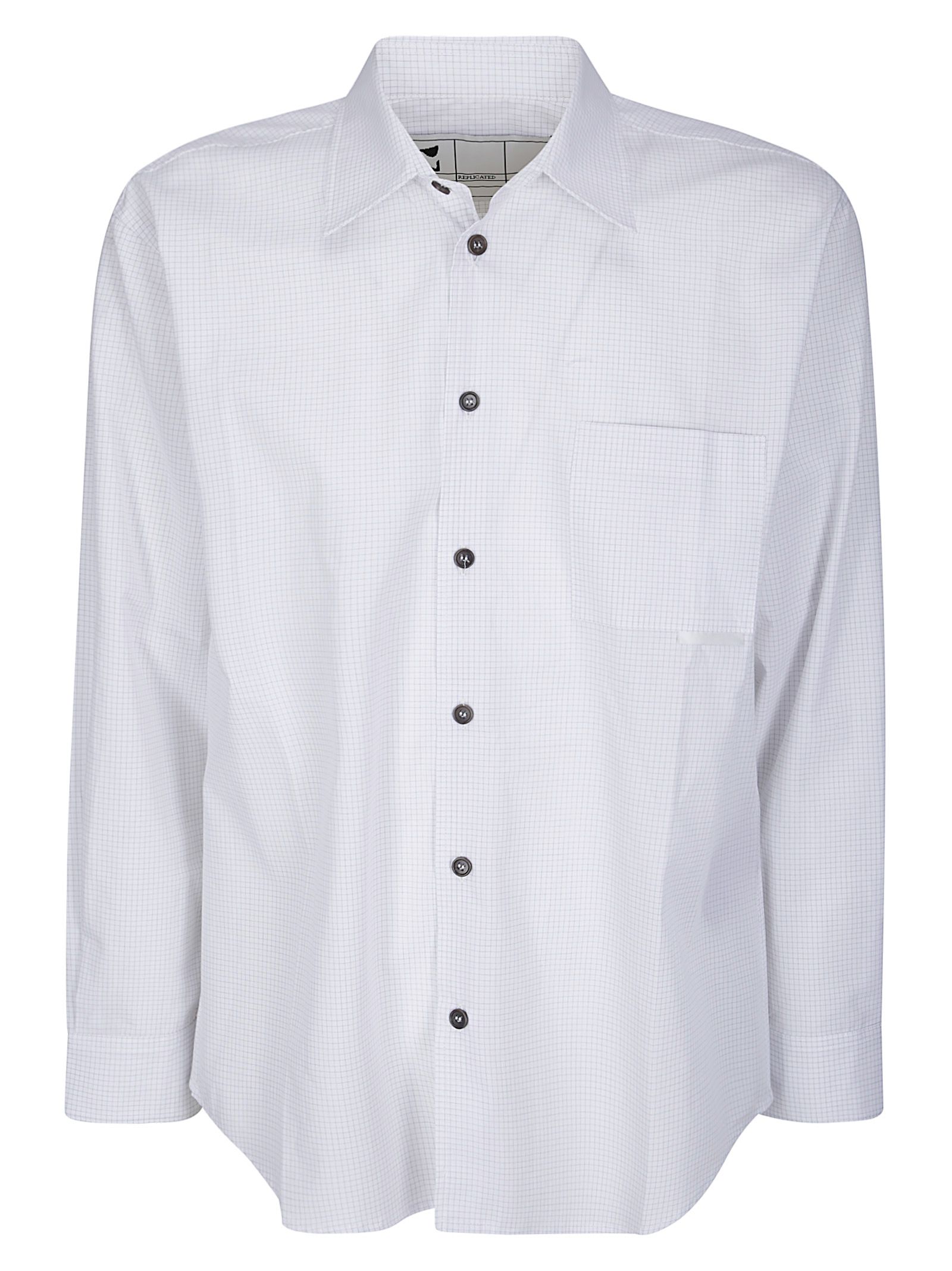 Shirt White Check 21000 Replicated L/S Shirt Seasonal