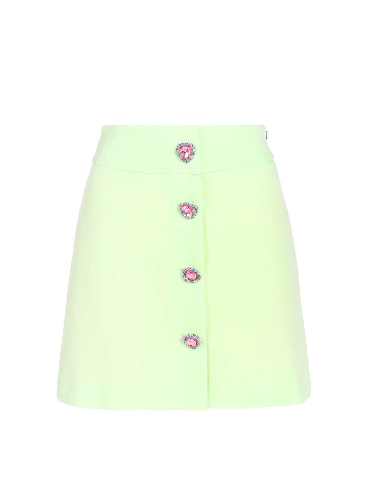 SKIRT WITH GREEN HEART BUTTONS