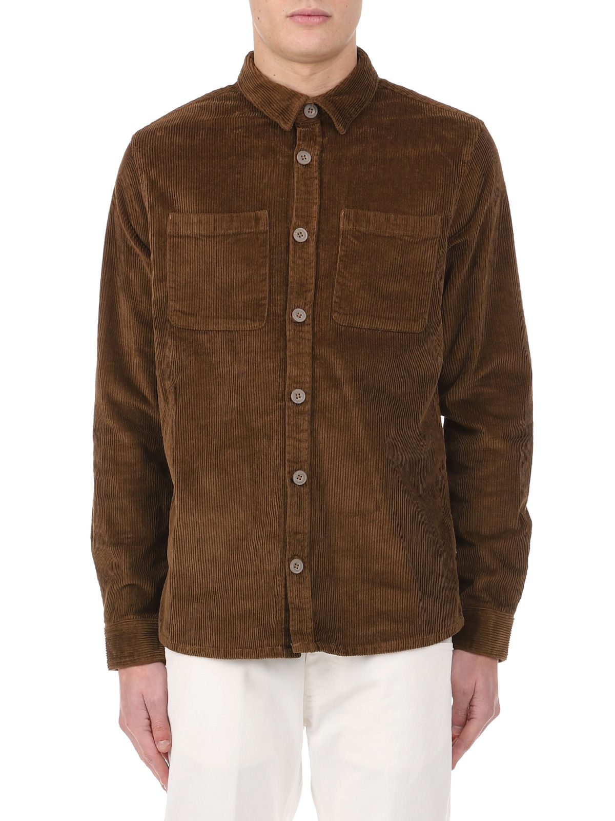 BROWN COTTON SHIRT