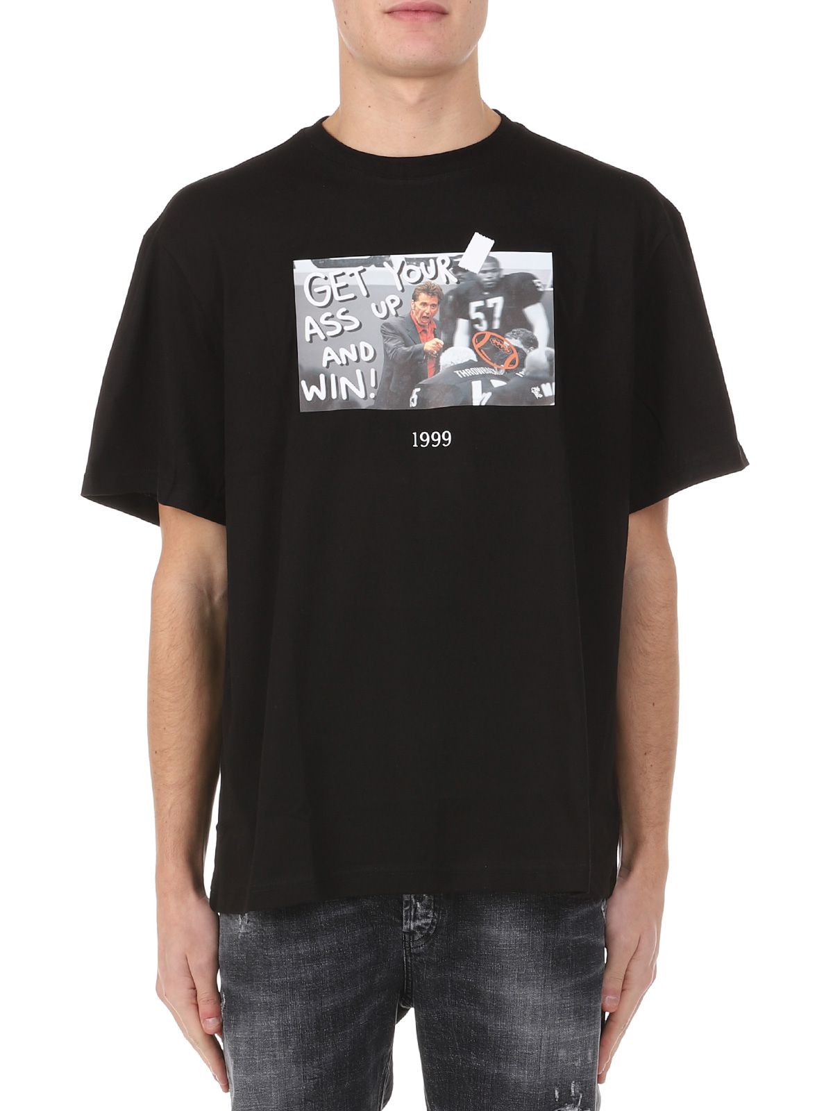 BLACK COTTON T-SHIRT