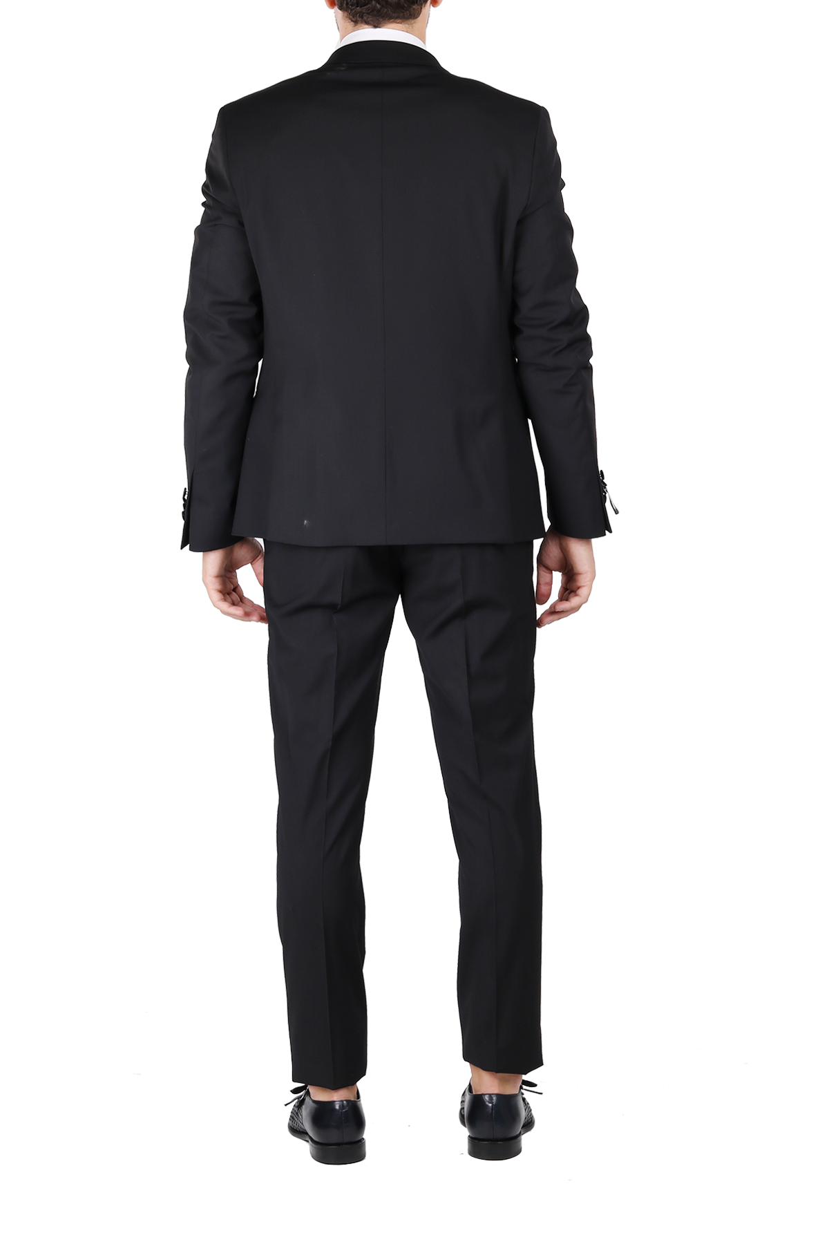 DRESS IN WOOL AND SATIN