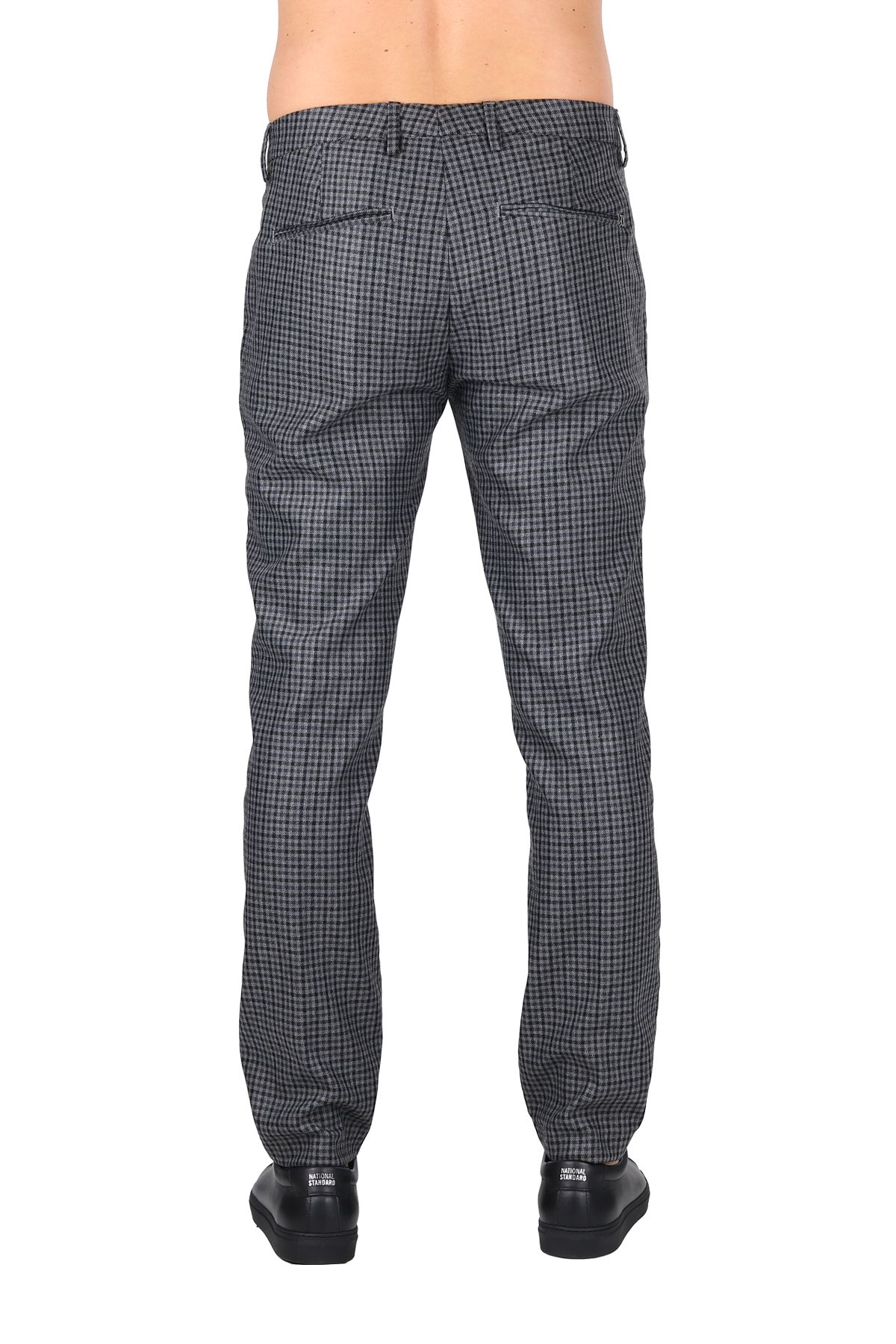 Tartan Pantaloni Uomo Misto Lana PANTALONE IN MISTO LANA MICRO CHECK