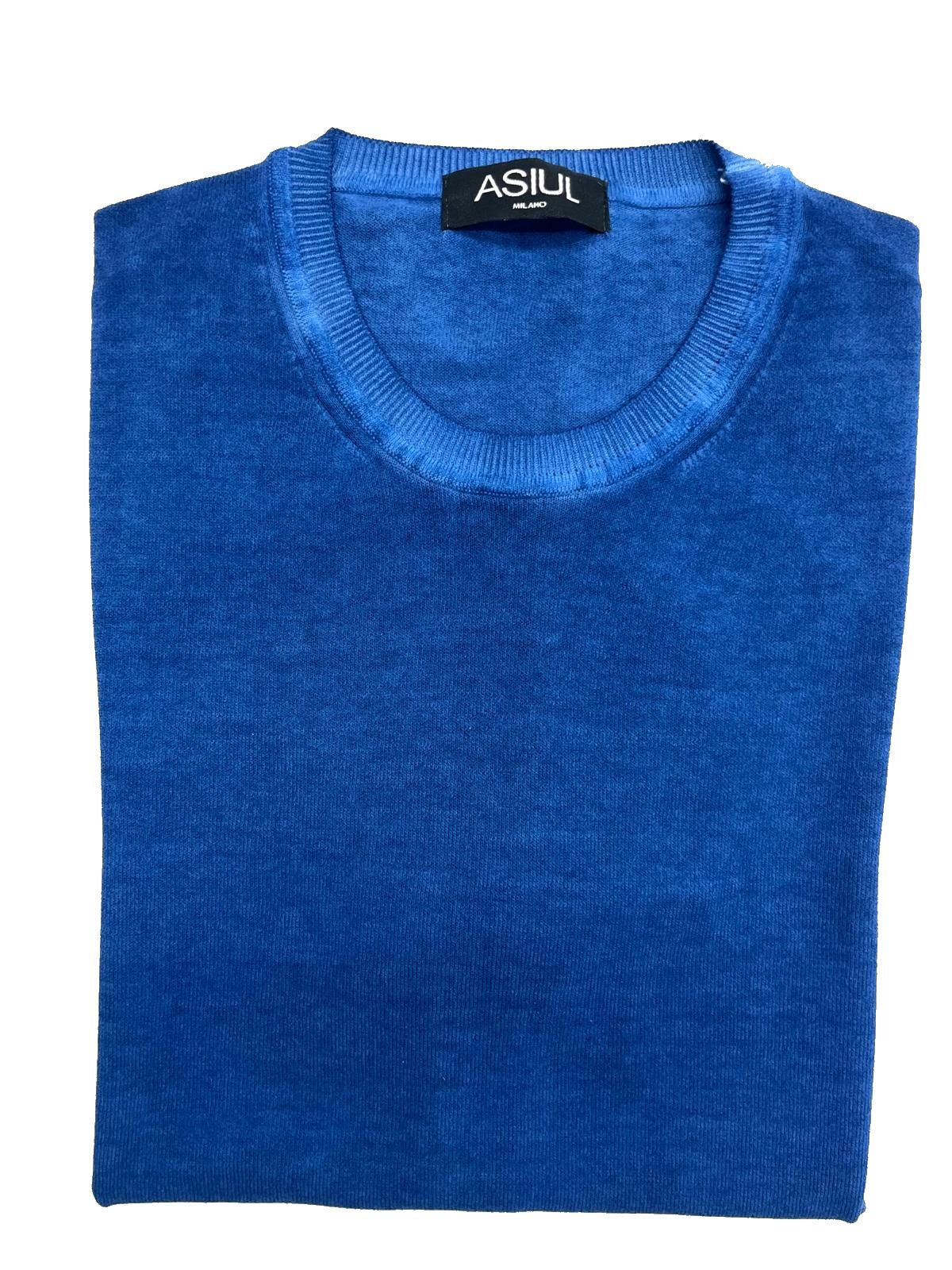 COBALT COTTON SWEATER