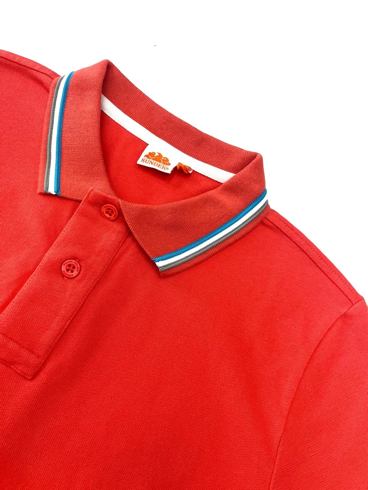 Sundek Polo Costume Sundek Uomo Rosso POLO CORALLO IN COTONE