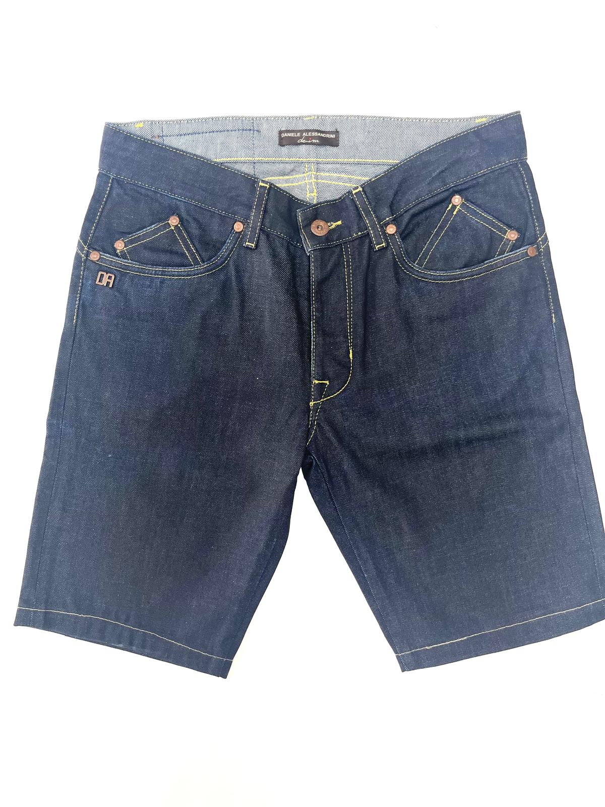 COTTON DENIM BERMUDA SHORTS