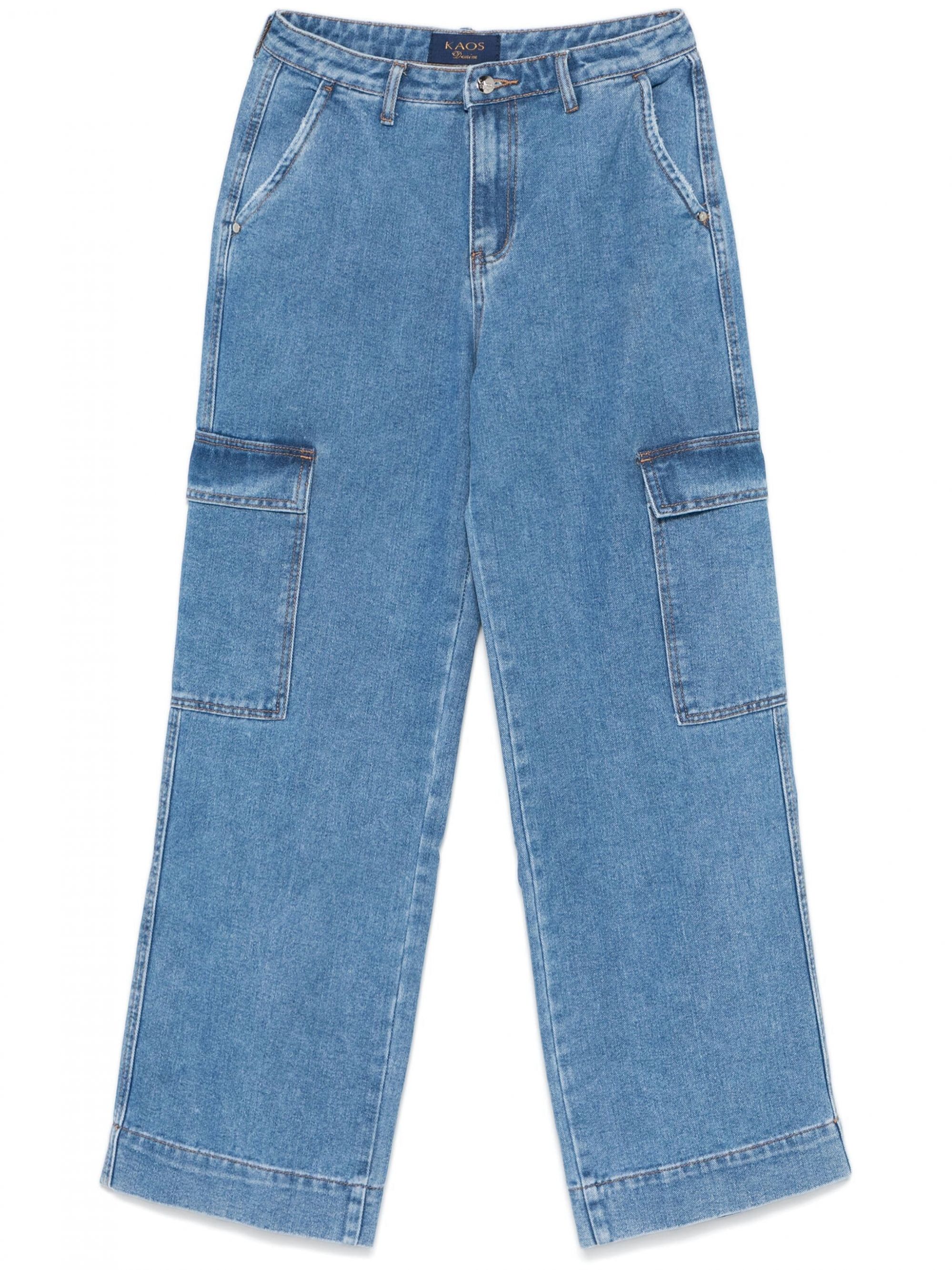 デニム・ジーパン IONSEOUL Name Cargo Denim Pants (3 colors) BJ226 APA721WL-COATED-
