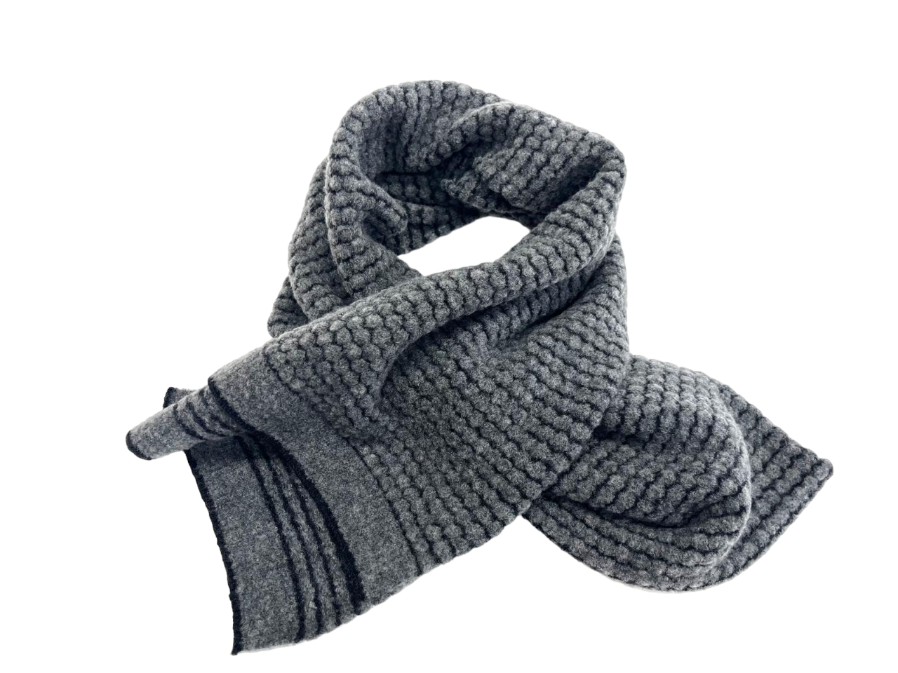 SCIARPA GRIGIA IN MISTO LANA