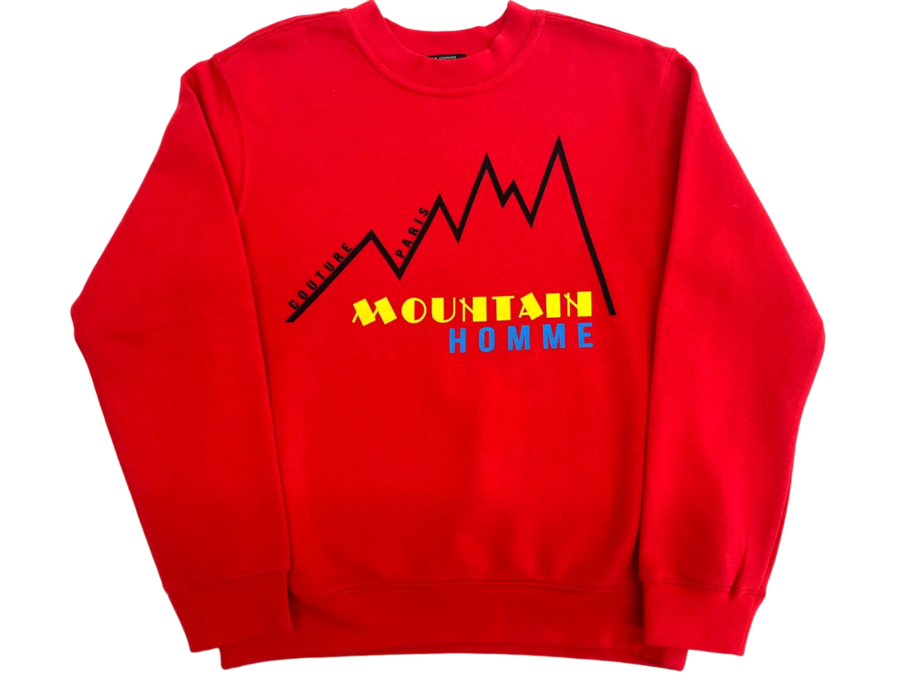 RED COTTON BLEND SWEATSHIRT