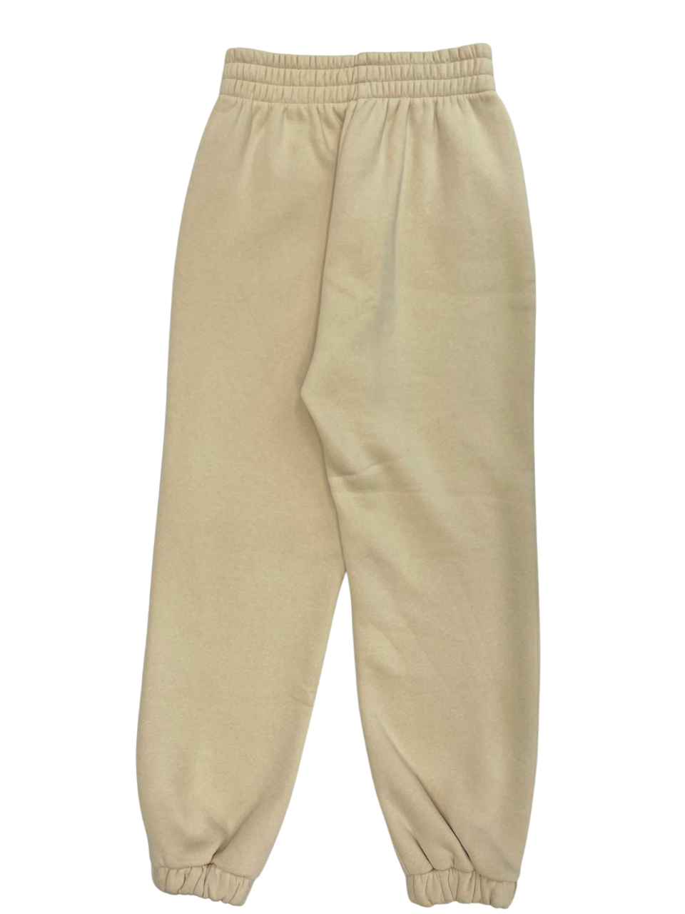 CREAM COTTON BLEND SWEATPANTS
