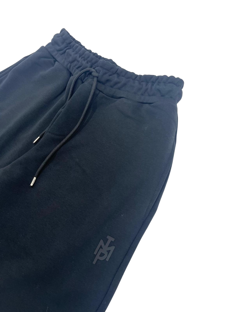BLACK COTTON SWEATPANTS