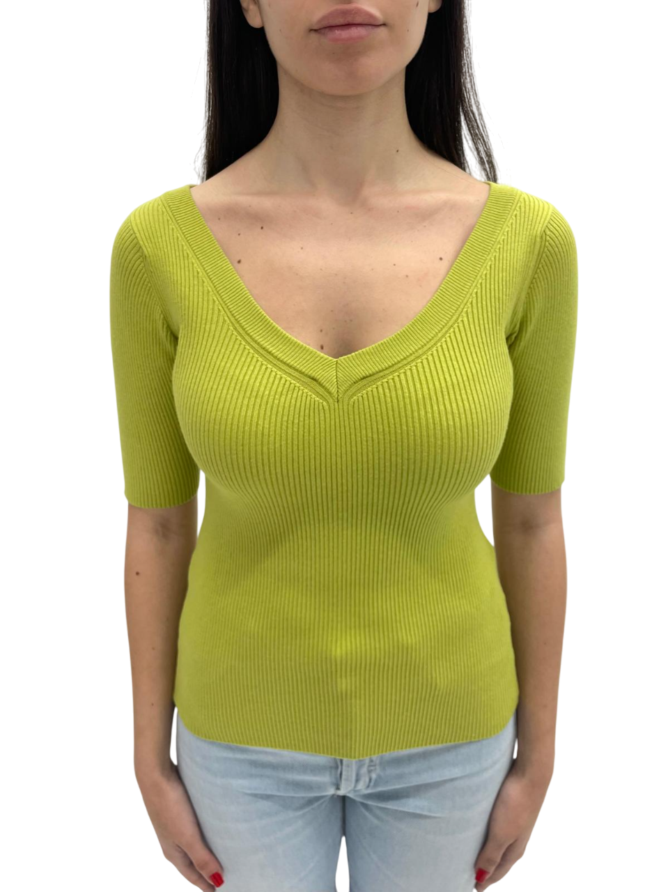 GREEN CROP SWEATER