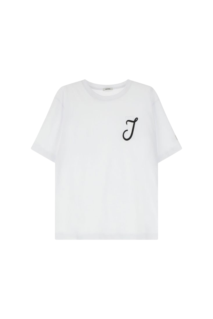 WHITE COTTON T-SHIRT