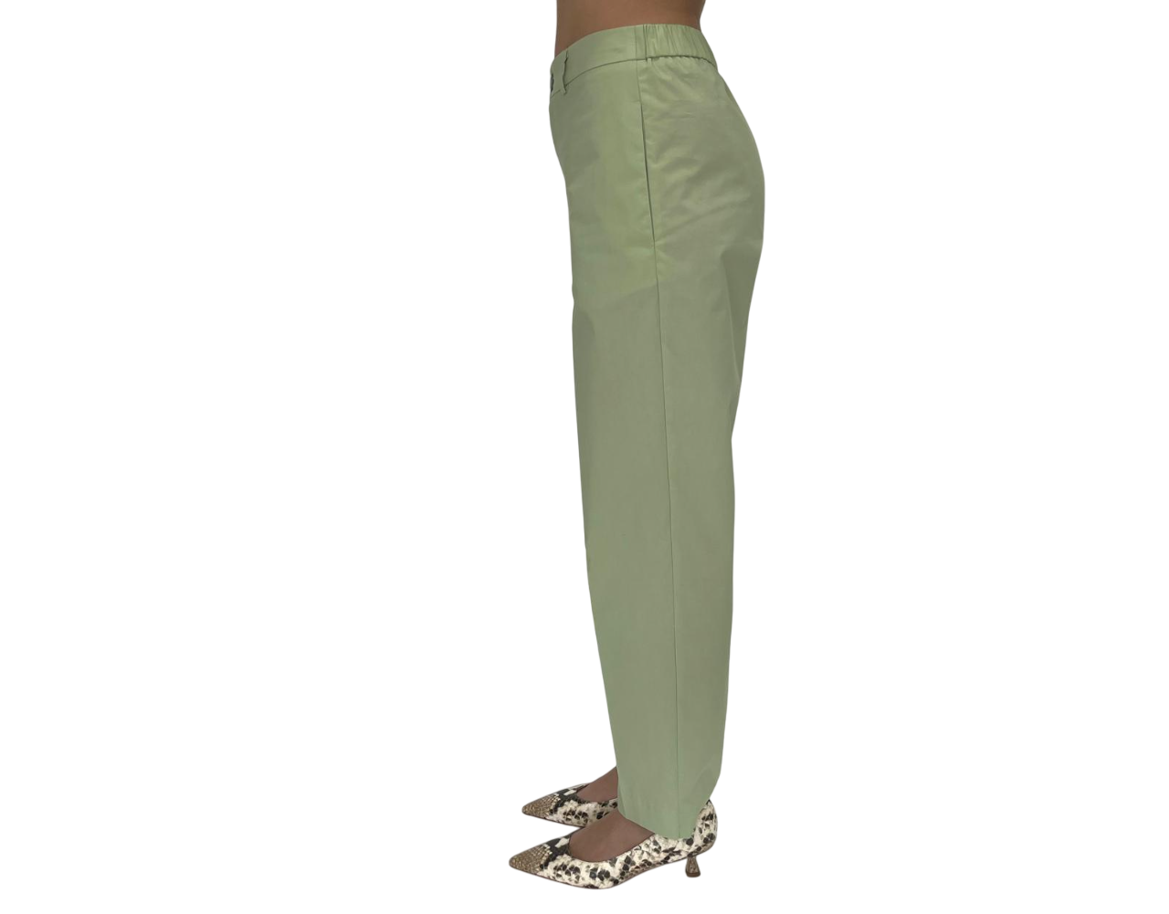 GREEN COTTON TROUSERS