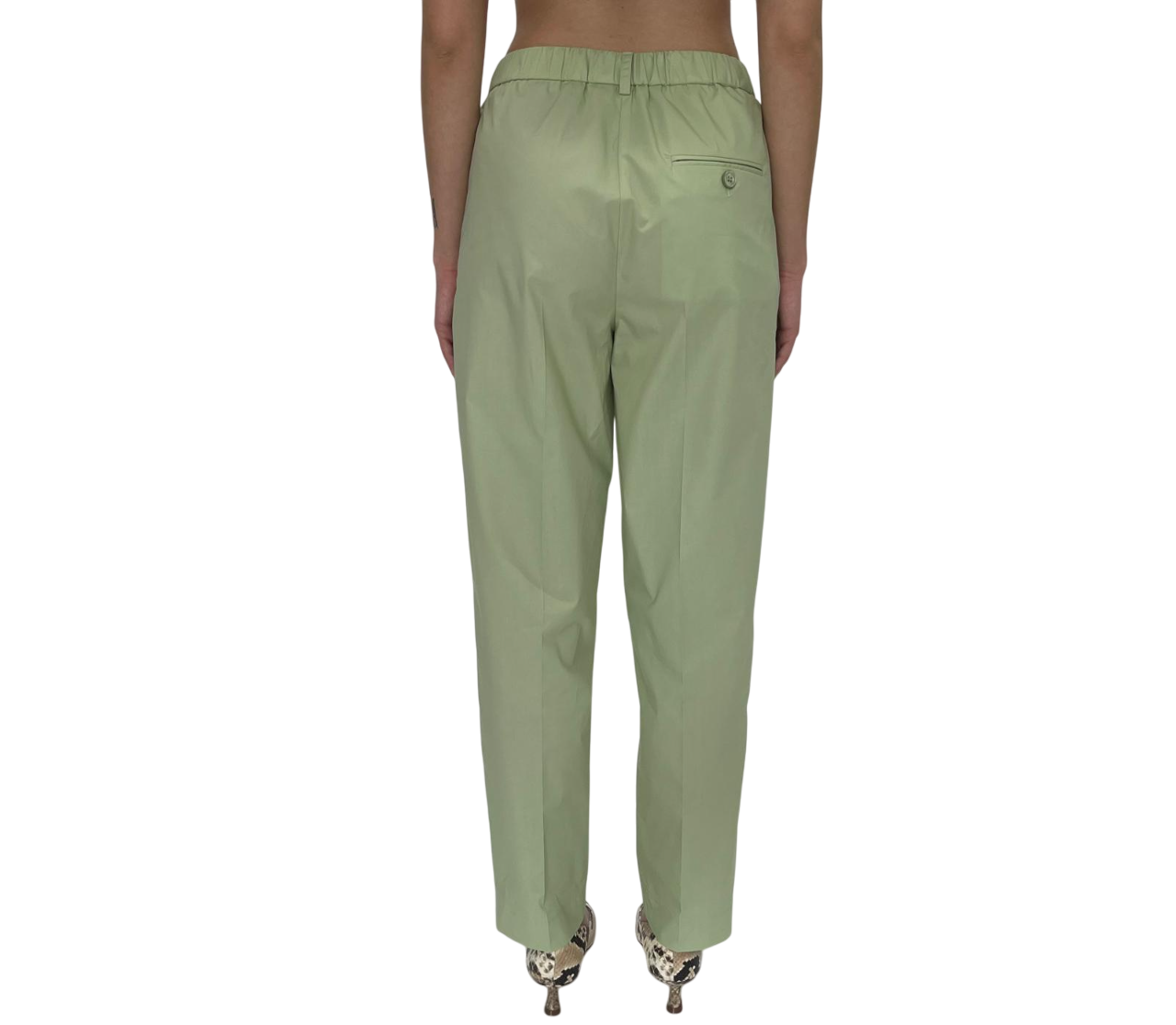 GREEN COTTON TROUSERS