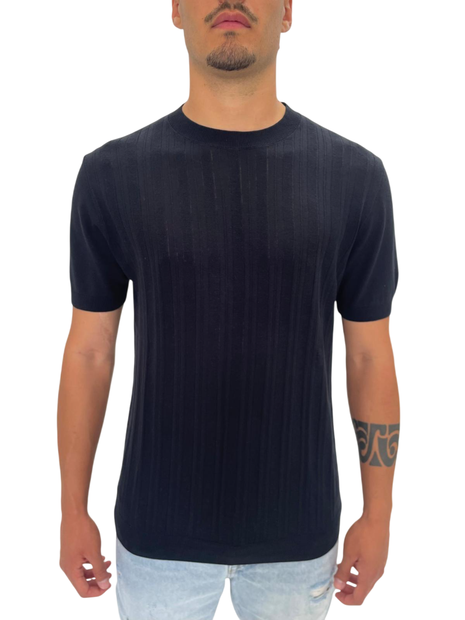 BLACK COTTON SWEATER