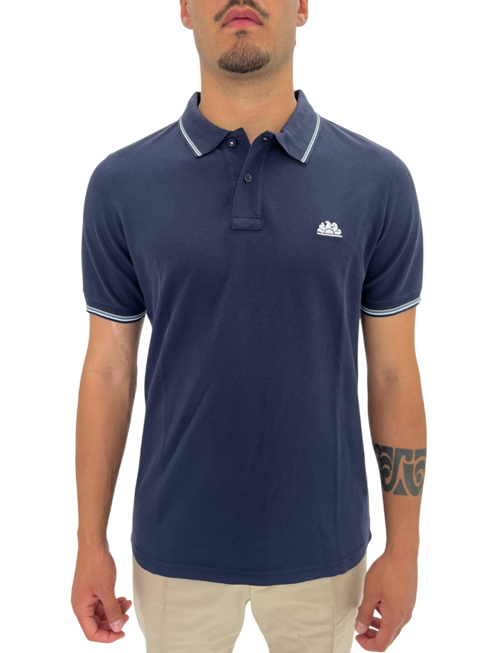 BLUE COTTON POLO