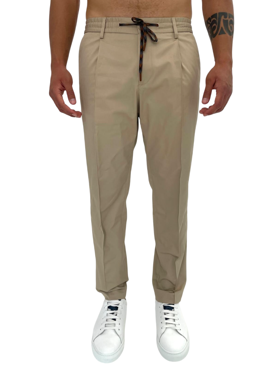 BEIGE COTTON TROUSERS