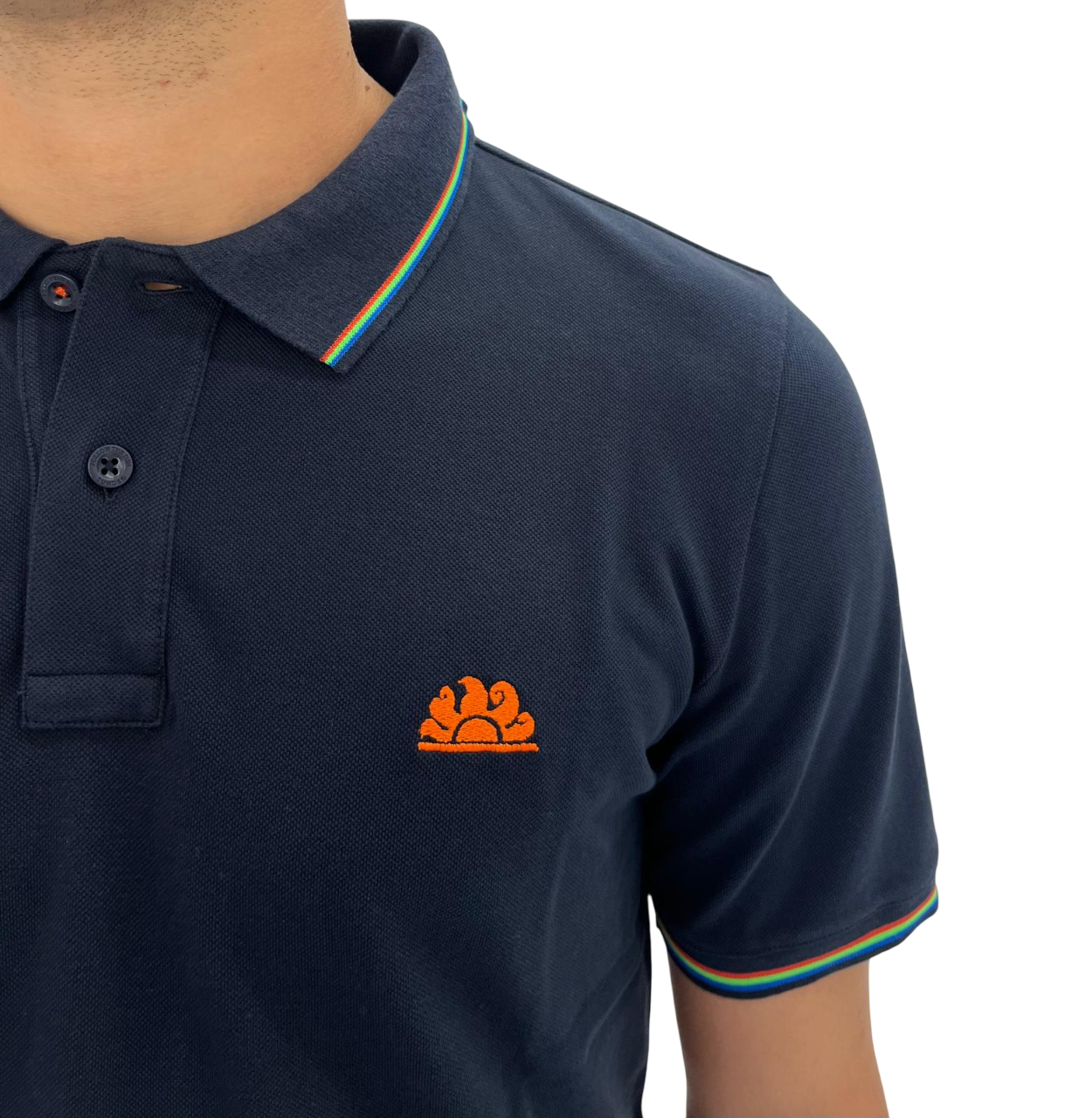 BLUE COTTON POLO
