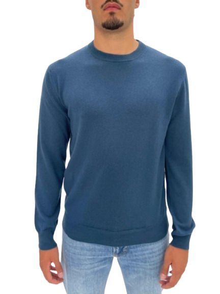 MAGLIA BLU IN CASHMERE