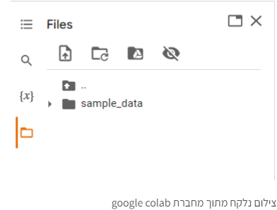 צילום מסך של מחברת קולאב