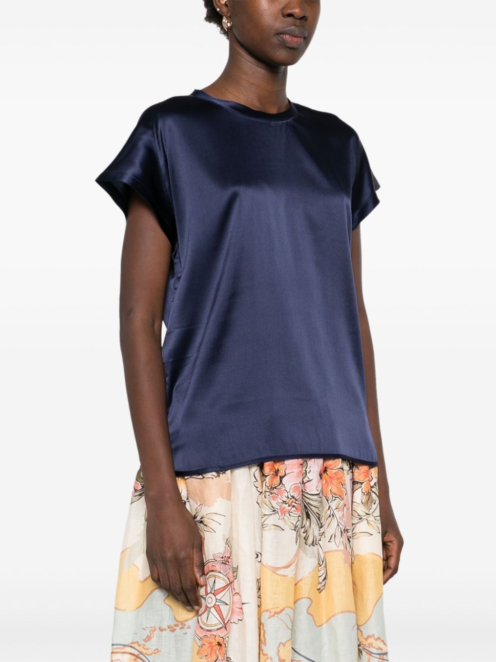 Tシャツ・カットソー PINKO 100100 A2JR Shirts T-shirt in silk 'Farida' Pinko T-shirt in silk 'Farida' Rose Woman – MAXIMILIAN.it