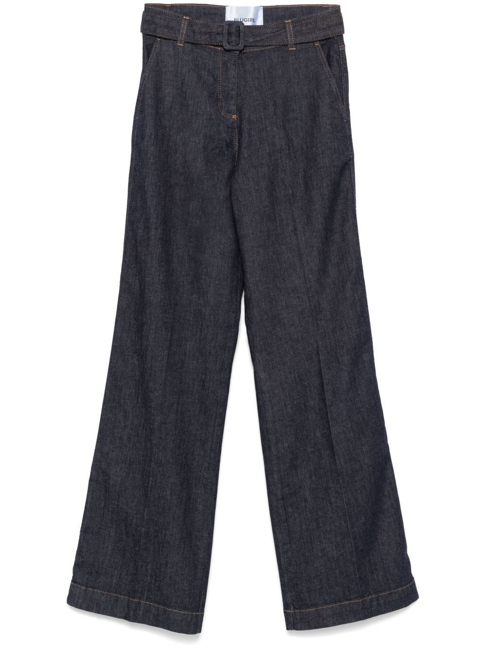 783 BLUGIRL JEANS パンツ パープル ラベンダー Blue High Rise Wide Leg Denim Pants Online Shopping | OXXOSHOP