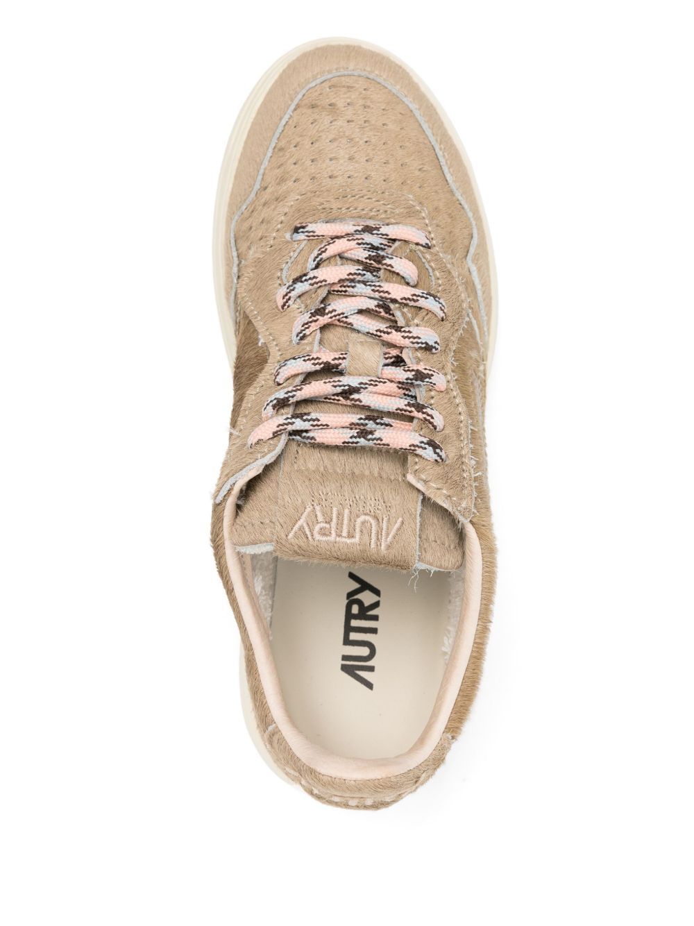 スニーカー AUTRY FW25 MEDALIST LOW WOM PONY/LACES BEIGE (AULW PE01) AUTRY Medalist Low beige AULW | Urbanstaroma