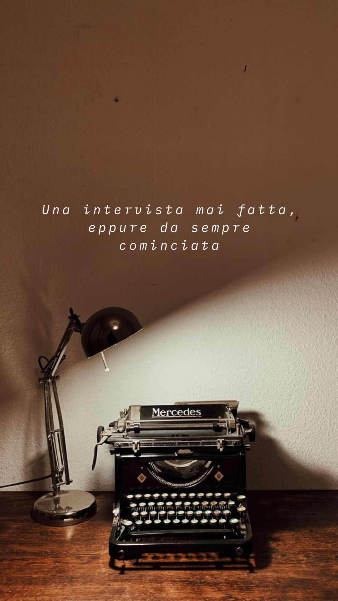 Una intervista mai fatta, eppure da sempre cominciata Un racconto di moda, identità e ascolto: tra passato, presente e una nuova generazione che chiede spazio