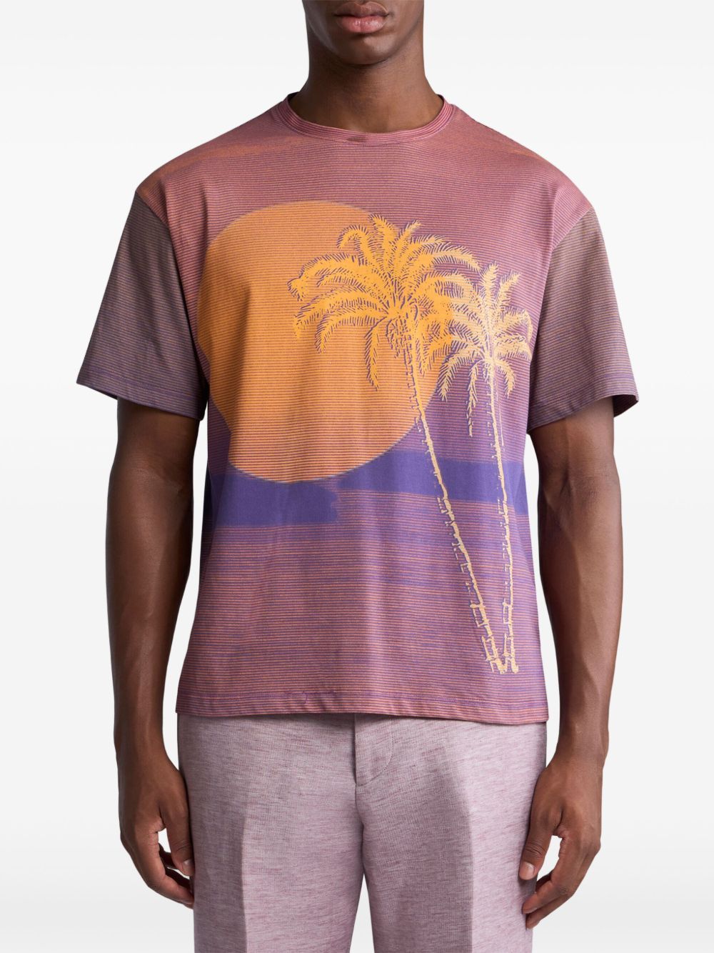 Tシャツ・カットソー ETRO SS25 (MRMD0006 AJ264W0800) Etro T-shirt with a pattern | Men's Clothing | Vitkac