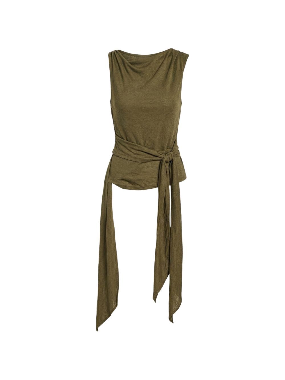 Top Ganni verde