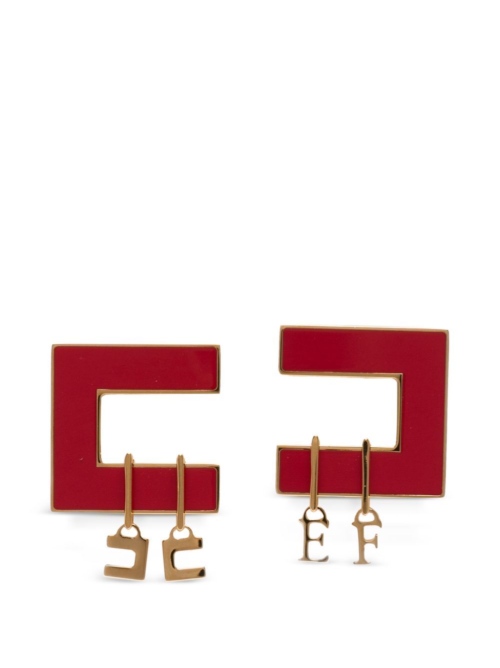Orecchini Elisabetta Franchi rossi