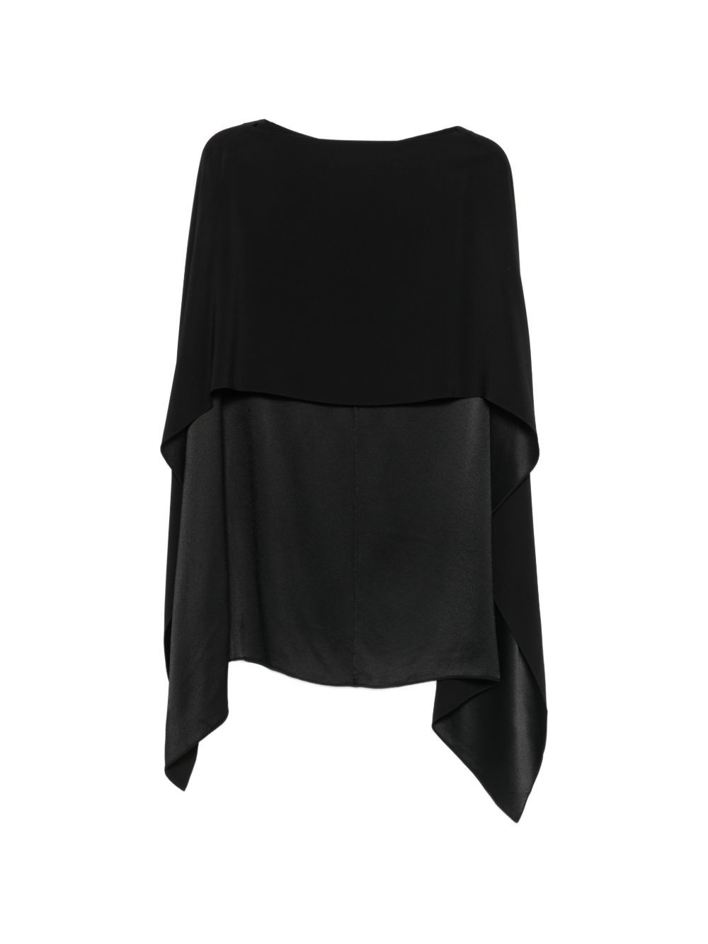 Poncho Alberta Ferretti nero