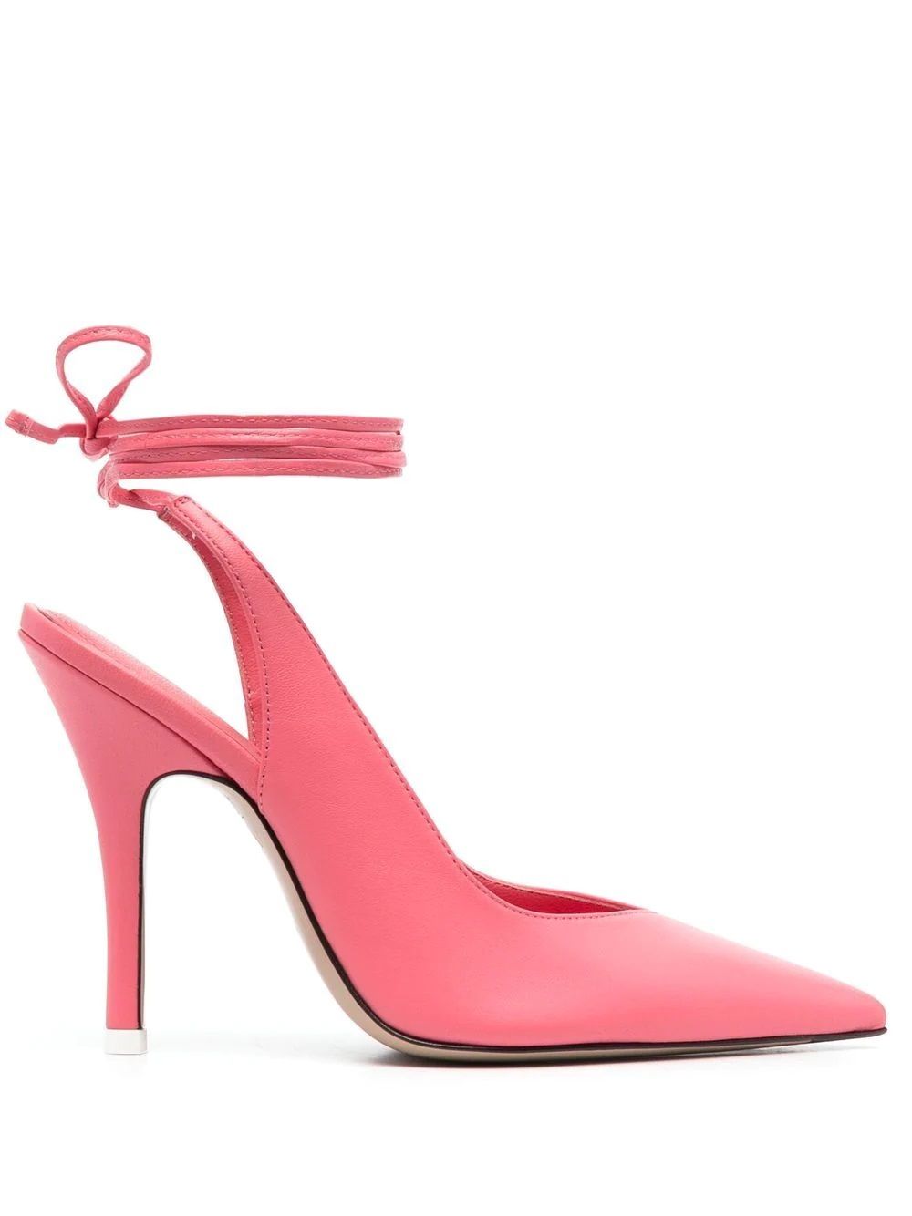 THE ATTICO Pink Pumps Step up your style with these 100% calf leather pink stiletto pumps from THE ATTICO. Perfect for any occasion. Shop now!