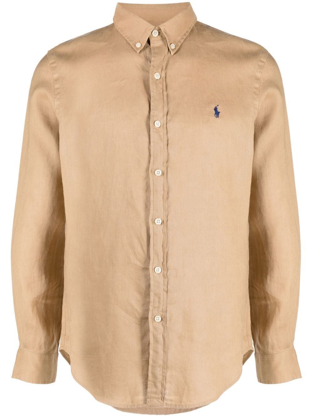 Ralph Lauren Camicia in lino da uomo Aggiorna il tuo guardaroba con questa classica camicia in lino Ralph Lauren per uomo. Perfetta per ogni occasione, con stampa del logo e chiusura anteriore a bottoni. Realizzata al 100% in lino per una vestibilità comoda e alla moda. Disponibile in marrone chiaro per un look senza tempo. Dalla stagione CARRY OVER.