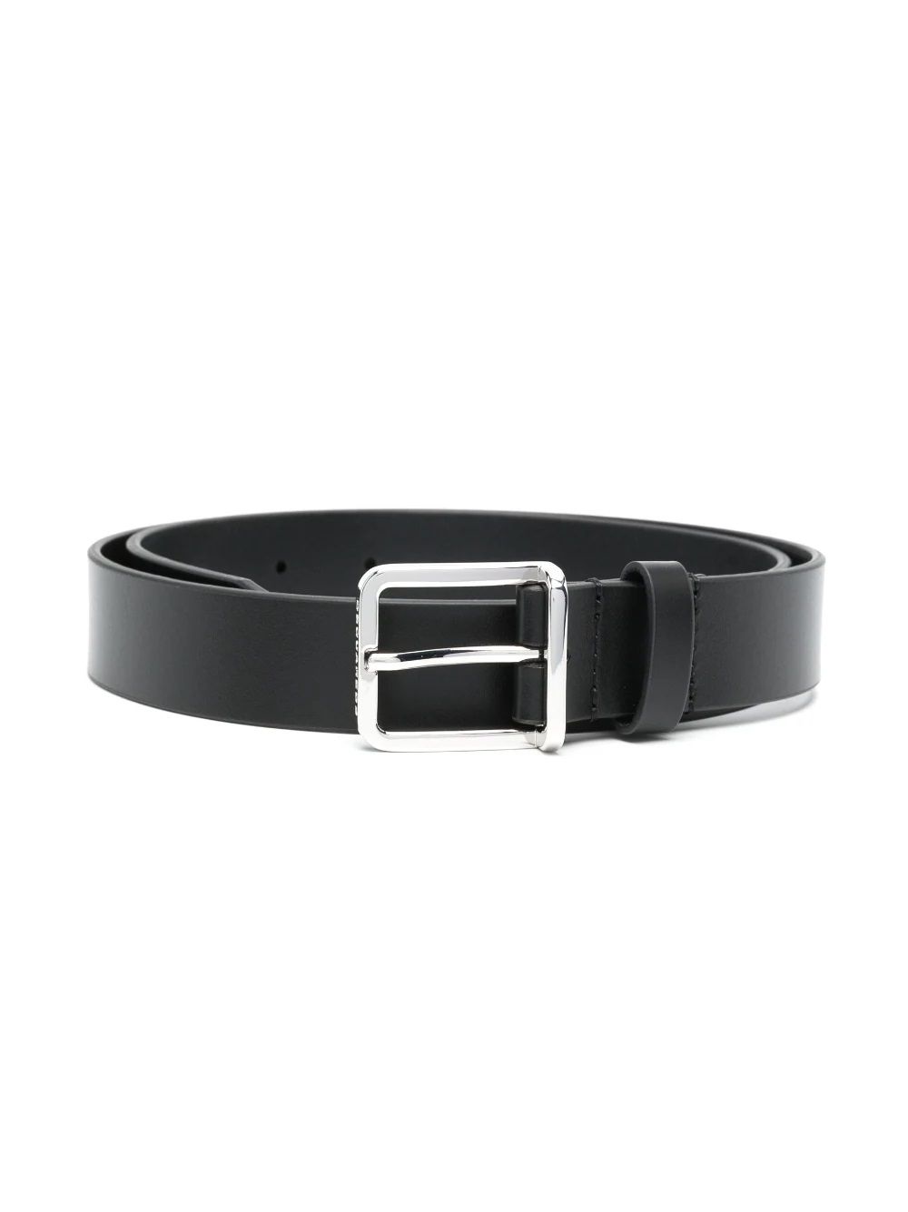 DSQUARED KIDS Black Leather Belt Stylish & Durable Leather Belt for Boys by DSQUARED KIDS - Adjustable Fit, Logo Buckle Detail - Black, 100% Calf Leather