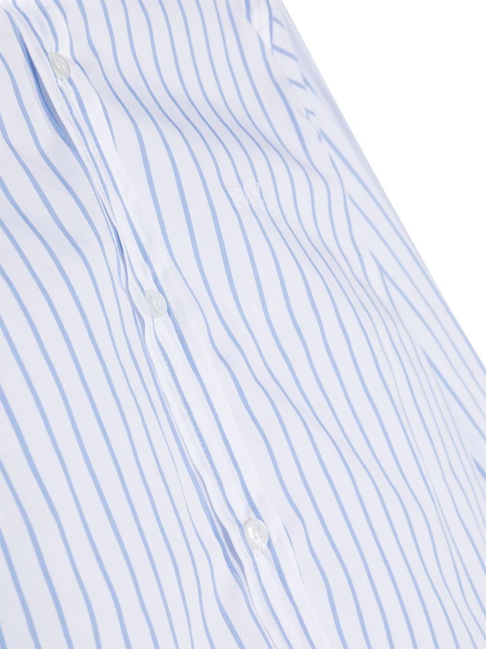 Fay Kids Stripe Shirt Upgrade your little boy's wardrobe with this classic striped shirt from Fay Kids. Made with 100% cotton, it features a timeless design with a classic collar and front button fastening. Perfect for any occasion, this blue and white shirt is a must-have for the CARRY OVER season. 100%CO composition for ultimate comfort.