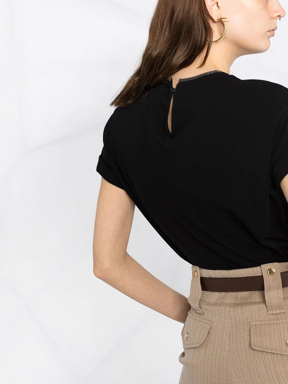 Women's BRUNELLO CUCINELLI Short Sleeve T-Shirt Shop designer short sleeve t-shirt from BRUNELLO CUCINELLI for women. Quality and style.