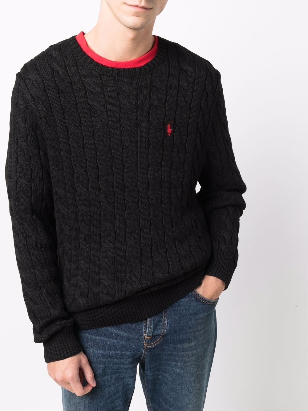 RALPH LAUREN Men's Long Sleeve Sweater Men's long sleeve sweater from RALPH LAUREN. Classic styling and quality craftsmanship.