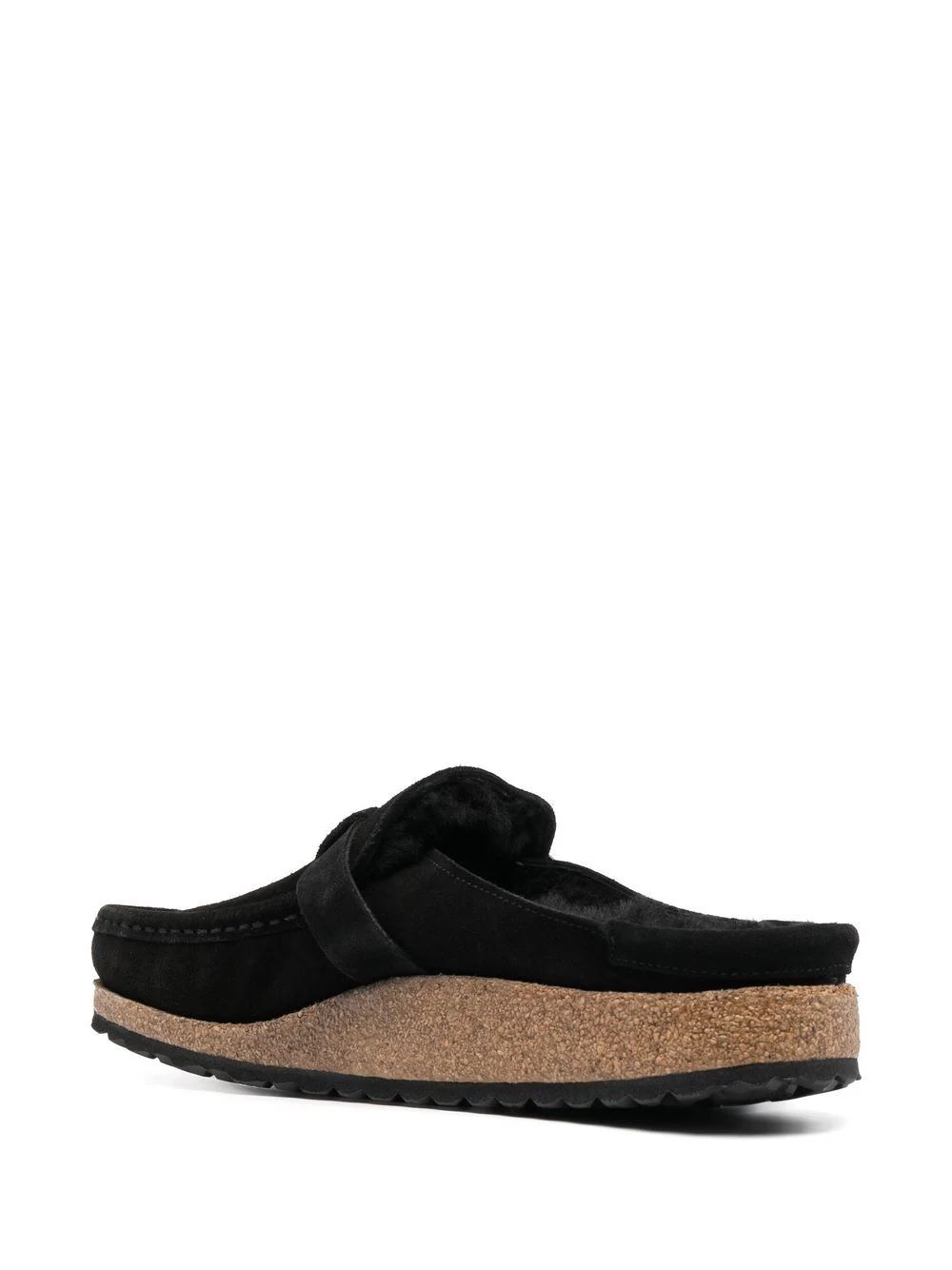 Women's Birkenstock Buckley Shearling Slides Stay warm and comfy with Birkenstock Buckley Shearling Slides for Women.