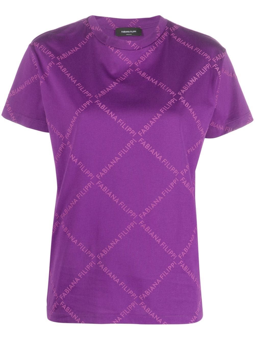 Women's FABIANA FILIPPI Jersey T-Shirt Look stylish in this FABIANA FILIPPI jersey t-shirt for women.