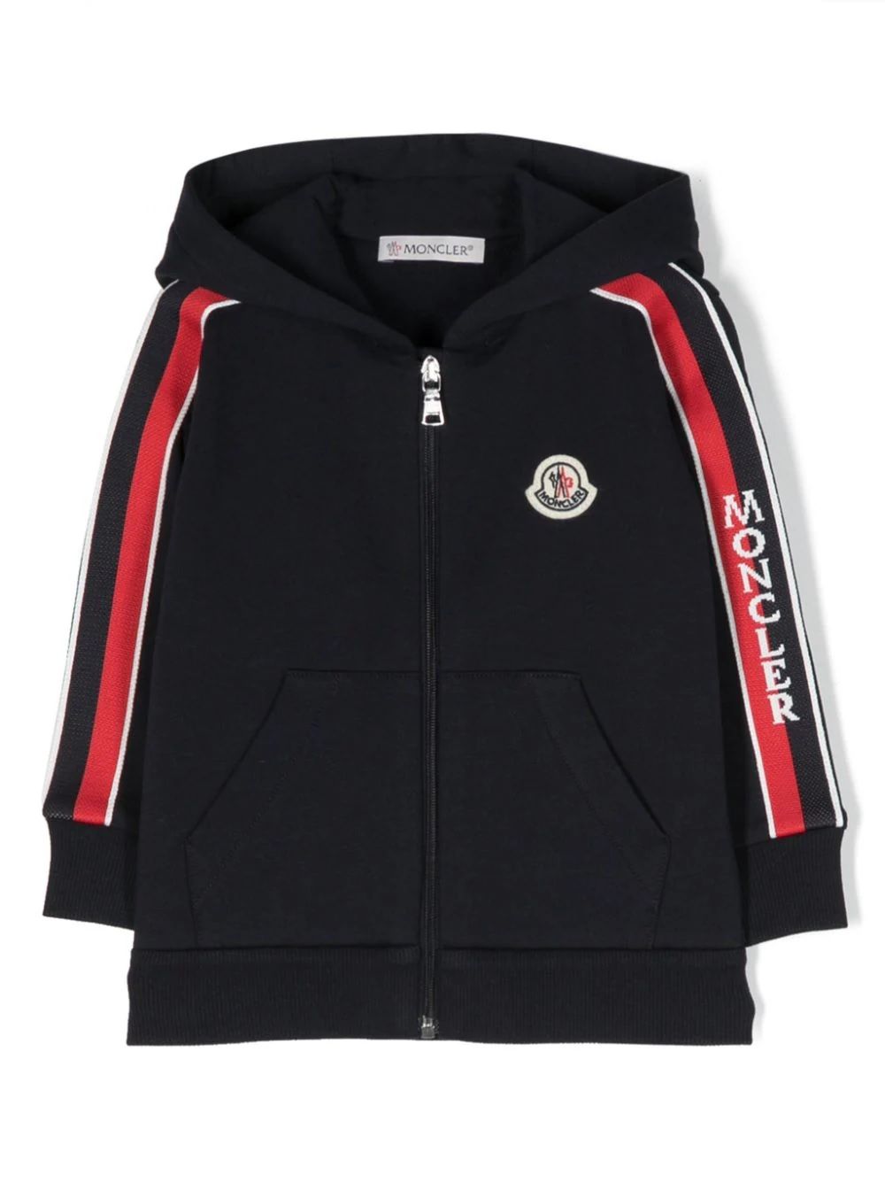 Moncler kids sweatshirt  Stylish zip-up jacket for boys by Moncler Kids, perfect for any occasion.